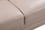 29to 38" Modern Beige Leather Loveseat - 4512822746500