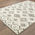 Homeroots Home Decor 8' x 11' Geometric Shag Power Loom Stain Resistant Area Rug, Ivory and Brown