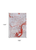 9' X 13' Red and White Abstract Non Skid Area Rug