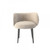 Homeroots Living Room 24" Grey Velvet and Black Solid Color Arm Chair