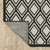 10' X 13' Beige and Black Geometric Stain Resistant Indoor Outdoor Area Rug