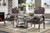 Homeroots Living Room Velvet Antique Platinum Finish Chair, 29" X 27" X 43", With 1 Pillow