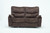 Homeroots Furniture 40" Elegant Dark Brown Fabric Loveseat, Dark Brown, Manual