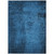 10' X 14' Navy Blue Abstract Washable Non Skid Indoor Outdoor Area Rug