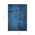 10' X 14' Navy Blue Abstract Washable Non Skid Indoor Outdoor Area Rug