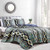 Navy Blue 200 Embroidery Soft Sheet Set Wrinkle Resistant