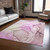 10' X 14' Pink Abstract Washable Non Skid Indoor Outdoor Area Rug
