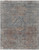 4' X 6' Blue Red And Gray Floral Area Rug