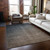 10' X 14' Taupe and Gray Ombre Washable Non Skid Indoor Outdoor Area Rug