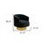Homeroots Living Room Modern Black and Gold Velvet Accent Chair, Black and Gold, Velvet Upholstery