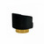Homeroots Living Room Modern Black and Gold Velvet Accent Chair, Black and Gold, Velvet Upholstery