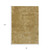 8' X 10' Tan Abstract Washable Non Skid Indoor Outdoor Area Rug