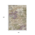10' X 14' Beige Green And Purple Abstract Washable Indoor Outdoor Area Rug