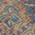10' X 14' Red Orange and Blue Oriental Washable Non Skid Indoor Outdoor Area Rug
