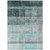 10' X 14' Teal Ombre Washable Non Skid Indoor Outdoor Area Rug