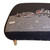 Homeroots Living Room Chicago Nighttime Skyline Embroidered Ottoman, Black, 38"