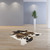 Homeroots 72" x 84" Taupe and White Cowhide Rug
