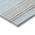 10' X 14' Sky Blue Gray And Beige Striped Washable Indoor Outdoor Area Rug