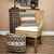 Parkland Collection Nate Transitional Beige Throw Pillow
