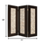 1" X 71" X 84" Brown Wood Screen - 689805010966