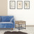 Homeroots Living Room 22" Square End Table with Drawer and Shelf, Sandy Black and Oak