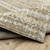 12' Runner Ivory Grey Tan and Brown Abstract Power Loom Runner Rug