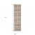 12' Runner Ivory Grey Tan and Brown Abstract Power Loom Runner Rug
