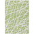 10' X 14' Green and White Abstract Washable Non Skid Indoor Outdoor Area Rug