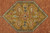 5' X 8' Tan Orange And Brown Wool Floral Hand Knotted Stain Resistant Area Rug