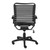 Black Adjustable Swivel Bungee Rolling Office Chair Metal Decor