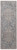 8' Blue and Ivory Floral Power Loom Runner Rug With Fringe