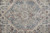 8' Blue and Ivory Floral Power Loom Runner Rug With Fringe