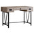 23.75" x 47.25" x 30.75" Taupe Black Particle Board Hollow Core Metal Computer Desk - 4512839654997