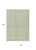 10' X 14' Sage And Ivory Geometric Washable Indoor Outdoor Area Rug