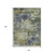10' X 14' Purple Olive Green And Taupe Abstract Washable Indoor Outdoor Area Rug