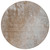 8' Round Brown and Off White Round Abstract Washable Non Skid Indoor Outdoor Area Rug