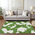10' X 14' Green And Ivory Abstract Washable Indoor Outdoor Area Rug