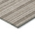9' X 12' Taupe Striped Washable Indoor Outdoor Area Rug