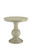 Homeroots Furniture 26 Inch Antique White Wood Veneer Side Table, Round Top, Traditional Design