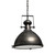 Homeroots Lighting Industrial Gray Metal Hanging Pendant Light