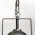 Homeroots Lighting Industrial Gray Metal Hanging Pendant Light