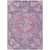 10' X 14' Purple Floral Medallion Washable Indoor Outdoor Area Rug