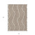 10' X 14' Brown and White Geometric Washable Non Skid Indoor Outdoor Area Rug