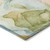 10' X 14' Blue Abstract Washable Non Skid Indoor Outdoor Area Rug