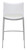 Homeroots Living Room Set of Two White Faux Leather Mod Ergo Counter Chairs