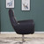 Homeroots Living Room 43 Inch Navy Contemporary Leather Lounge Chair, Navy, Contemporary