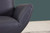 Homeroots Living Room 43 Inch Navy Contemporary Leather Lounge Chair, Navy, Contemporary