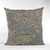 Plutus Blue Festive Jacquard Luxury Throw Pillow