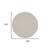 10' Ivory And Gray Round Geometric Indoor Outdoor Area Rug