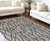 8' X 11' Taupe Black And Gray Wool Abstract Tufted Handmade Stain Resistant Area Rug